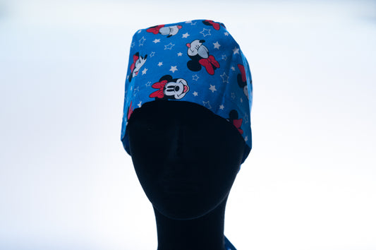 Blue Star Minnie Mouse Classic Surgical Style Hat