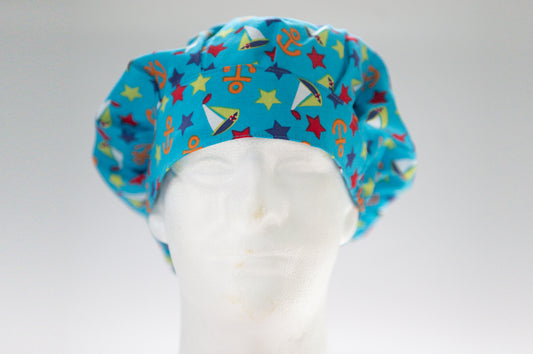 Ahoy Mates!! Bouffant Style Surgical Hat