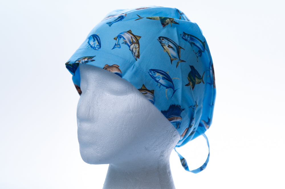 Gone Fishing Classic Style Surgical Hat