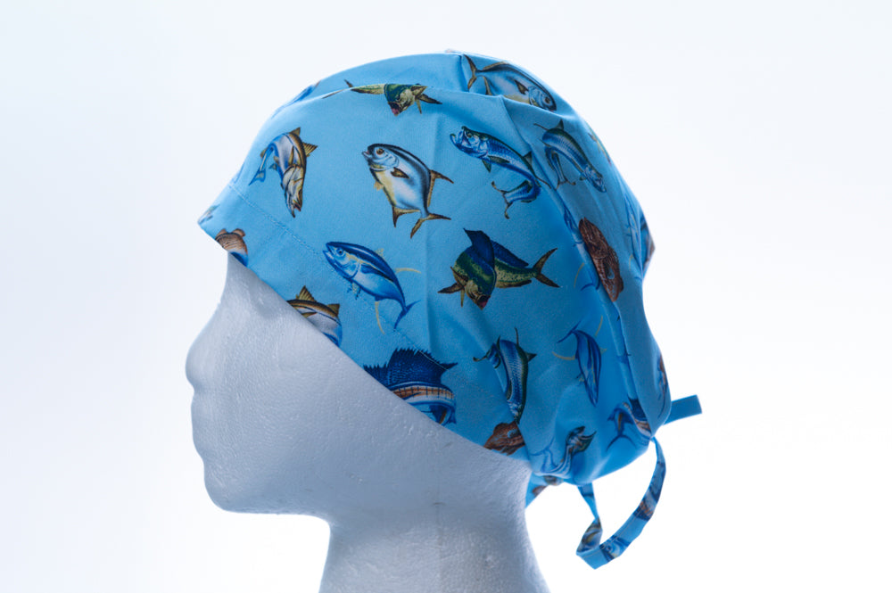 Gone Fishing Classic Style Surgical Hat