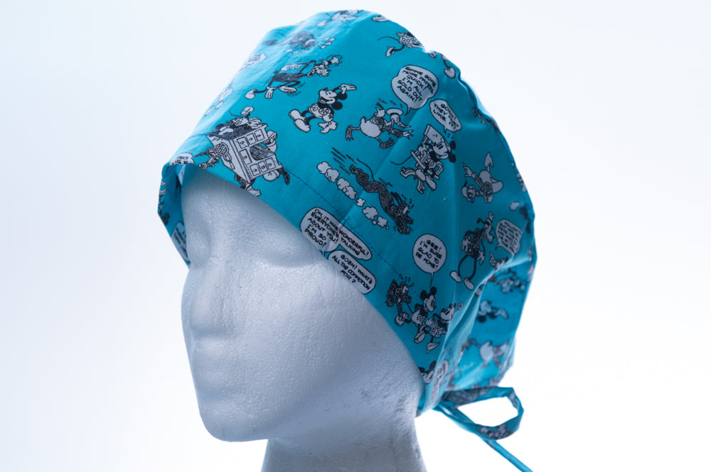 Old School Mickey in Blue Classic Style Surgical Hat