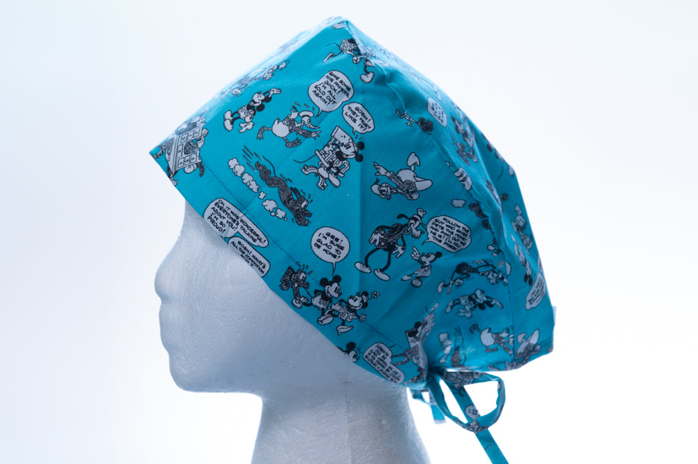 Old School Mickey in Blue Classic Style Surgical Hat