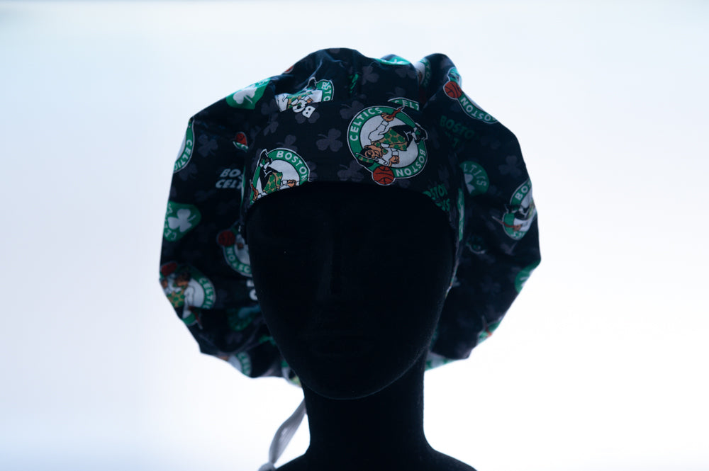 Boston Celtics Logo Bouffant Style Surgical Hat