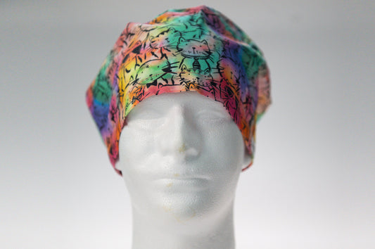 Rainbows of Kitties Sprite Style Surgical Hat