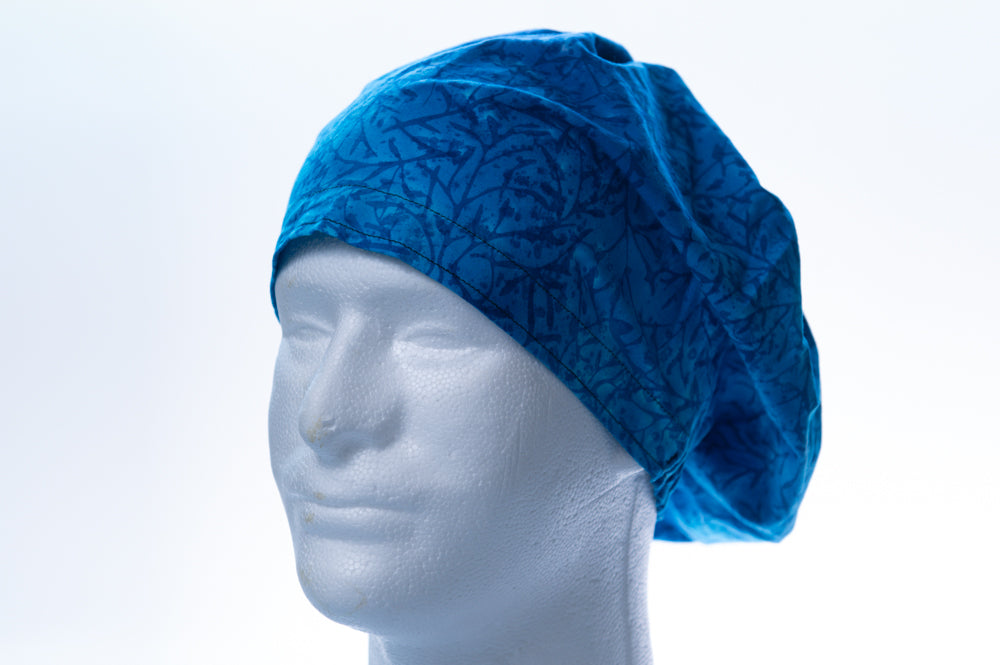 Blue Branches Hattie Style Surgical Hat