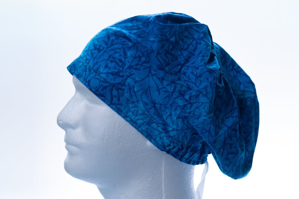 Blue Branches Hattie Style Surgical Hat