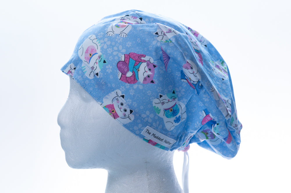 Japanese Lucky Cat Sprite Style Surgical Hat