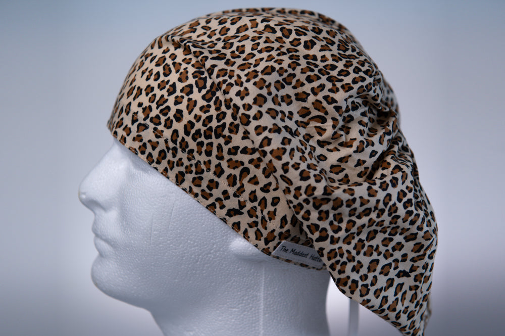 Leopard Print Hattie Style Surgical Hat