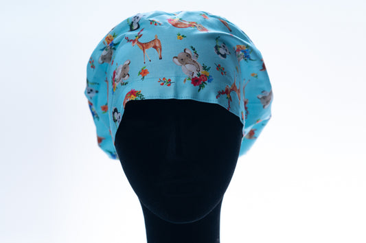 Playful Animals Sprite Style Surgical Hat