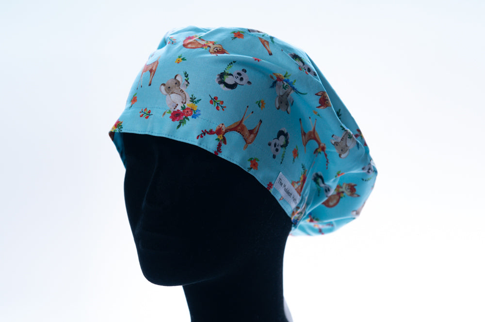 Playful Animals Sprite Style Surgical Hat