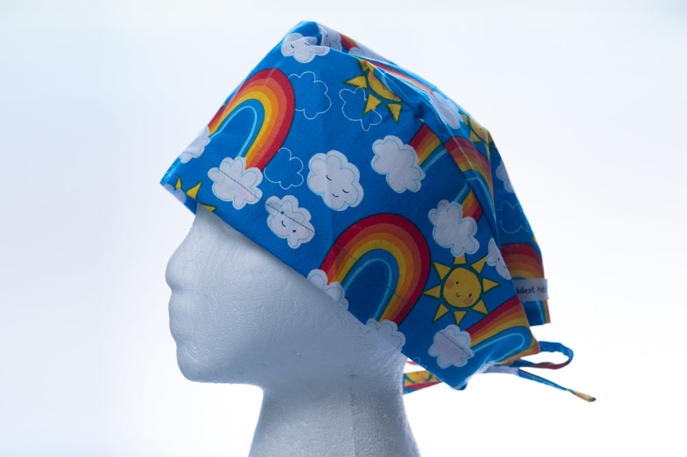 Sunny Day with Rainbows Classic Surgical Style Hat