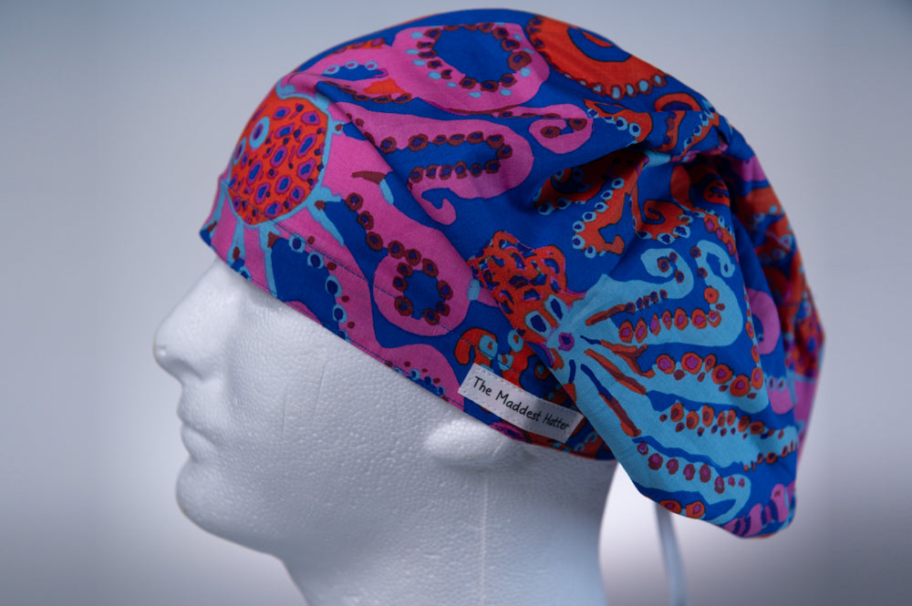 Octopus Madness Hattie Style Surgical Hat