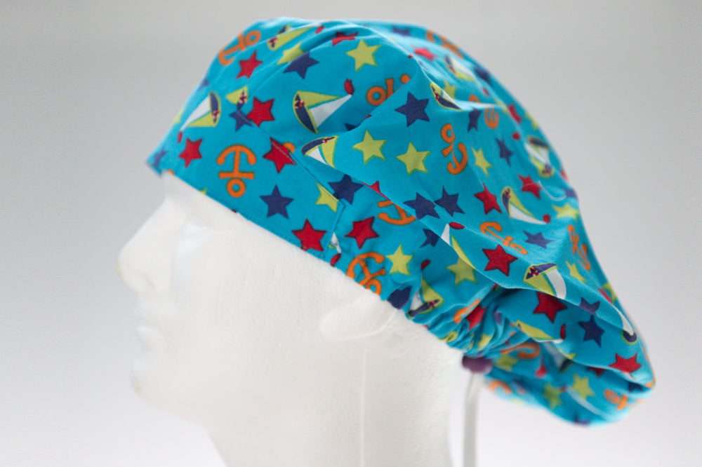 Ahoy Mates!! Bouffant Style Surgical Hat