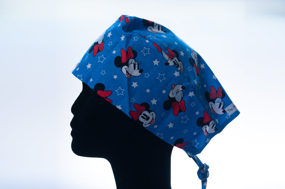 Blue Star Minnie Mouse Classic Surgical Style Hat