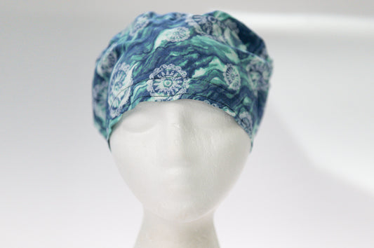 Ocean Pattern Sprite Style Surgical Hat