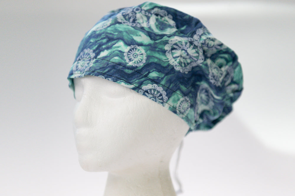 Ocean Pattern Sprite Style Surgical Hat