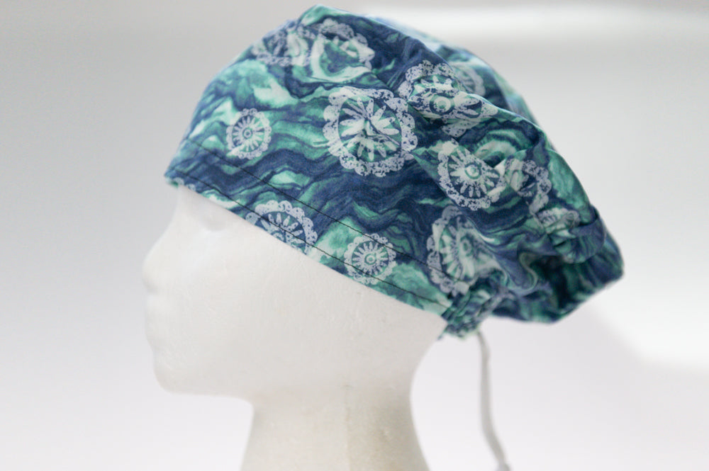 Ocean Pattern Sprite Style Surgical Hat