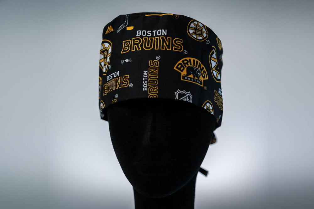 Black Boston Bruins Classic Style Surgical Hat