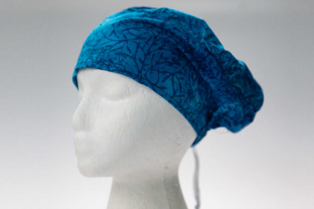 Blue Branches Sprite Style Surgical Hat