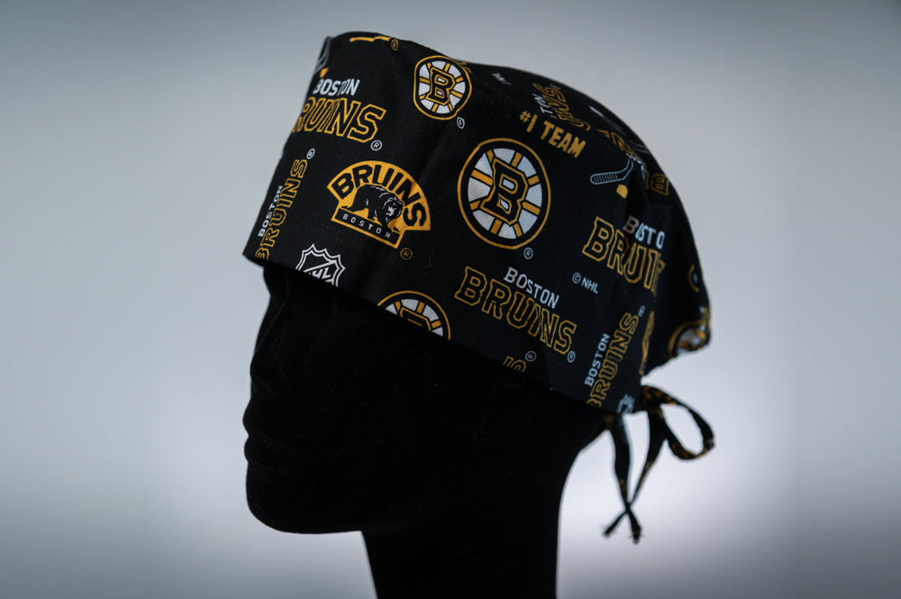 Black Boston Bruins Classic Style Surgical Hat