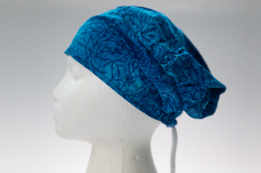 Blue Branches Sprite Style Surgical Hat