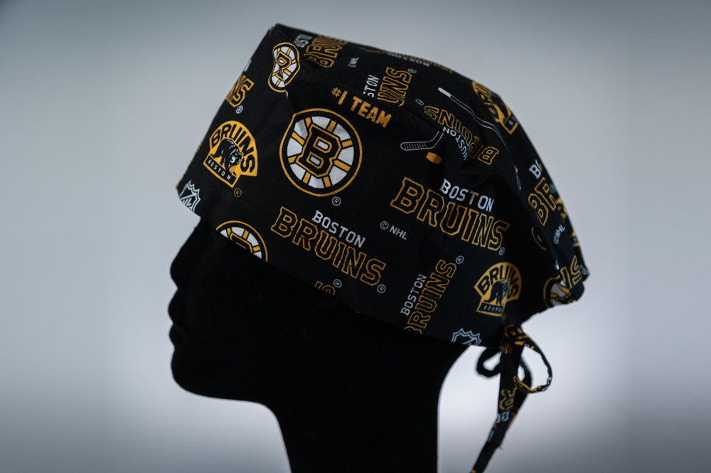 Black Boston Bruins Classic Style Surgical Hat