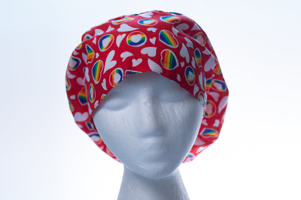 Red Rainbow Pride Sprite Style Surgical Hat