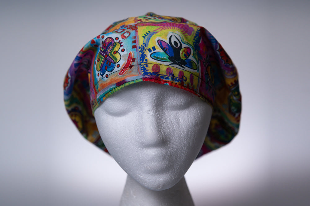 Rainbow Chakra Hattie Style Surgical Hat