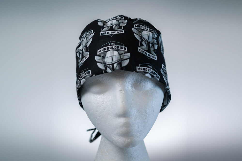 Black Mandalorian Classic Style Surgical Hat