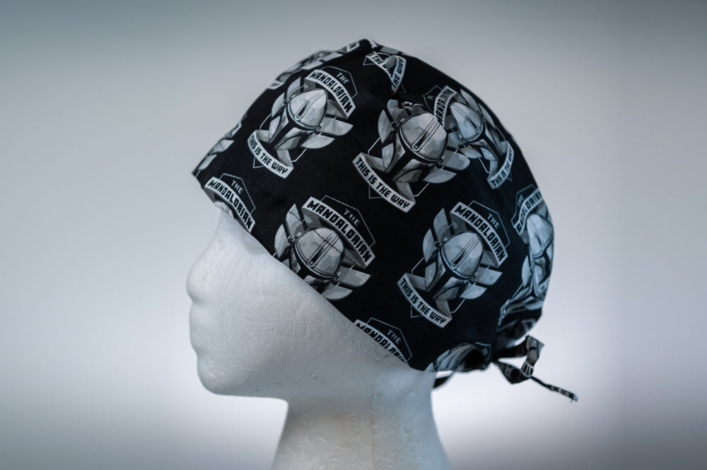 Black Mandalorian Classic Style Surgical Hat