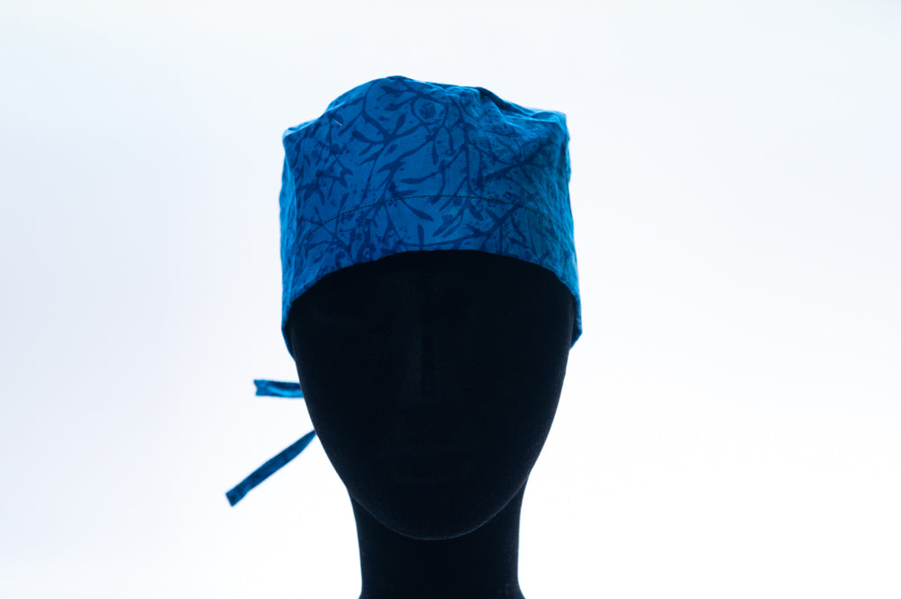 Blue Branches Classic Style Surgical Hat