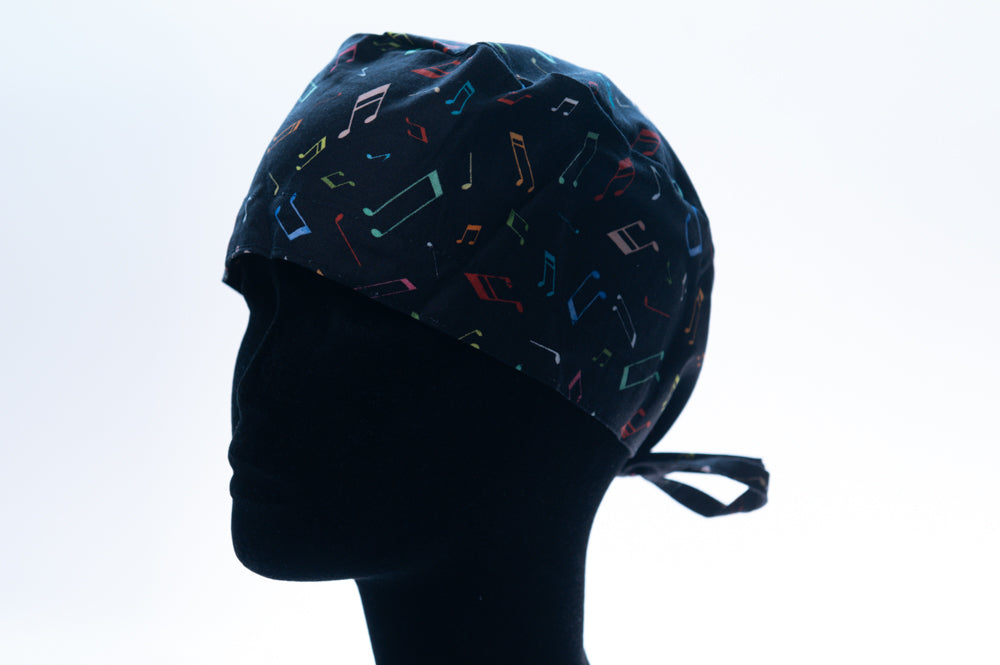 Musical Notes Classic Style Surgical Hat