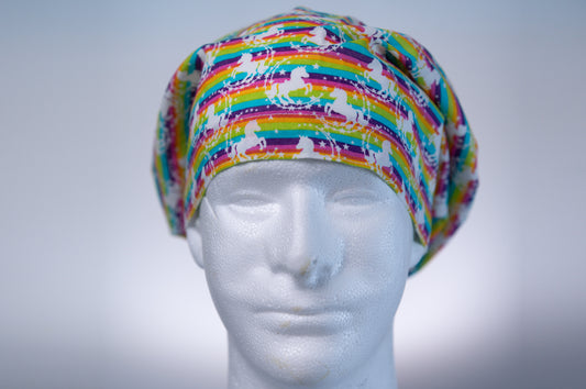 Rainbow Unicorns Hattie Style Surgical Hat