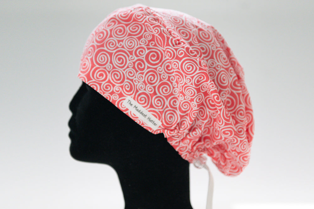 Orange Swirl Sprite Style Surgical Hat