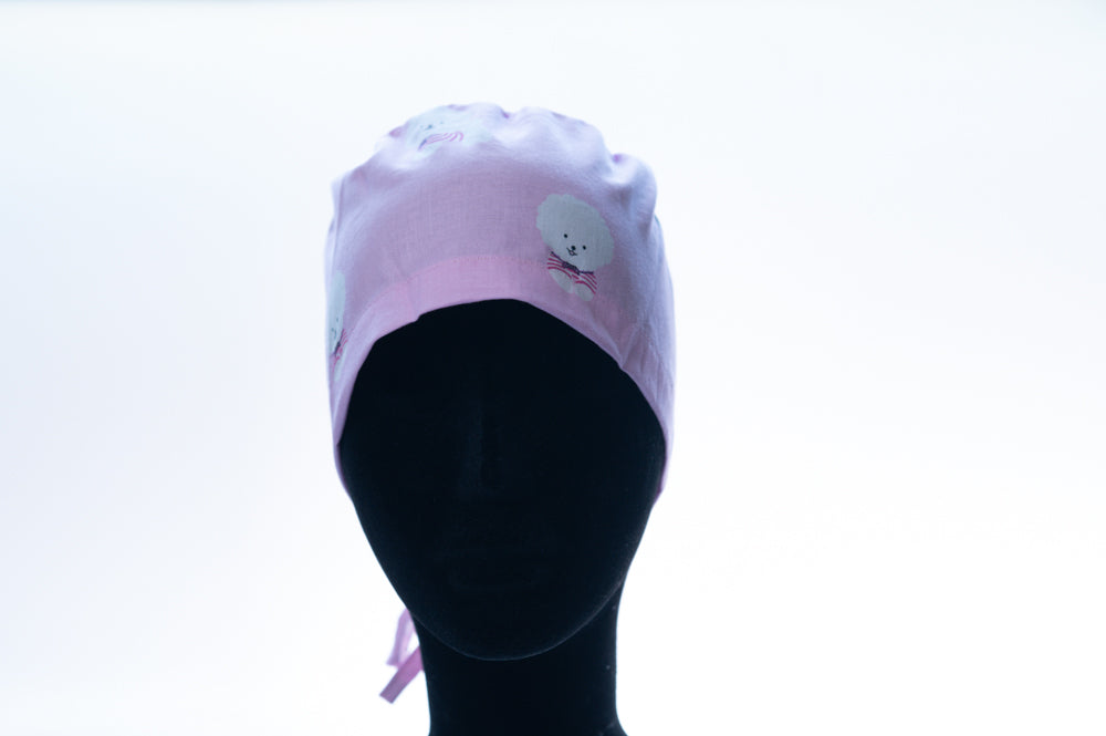 Pink Bichon Frise' Classic Style Surgical Hat