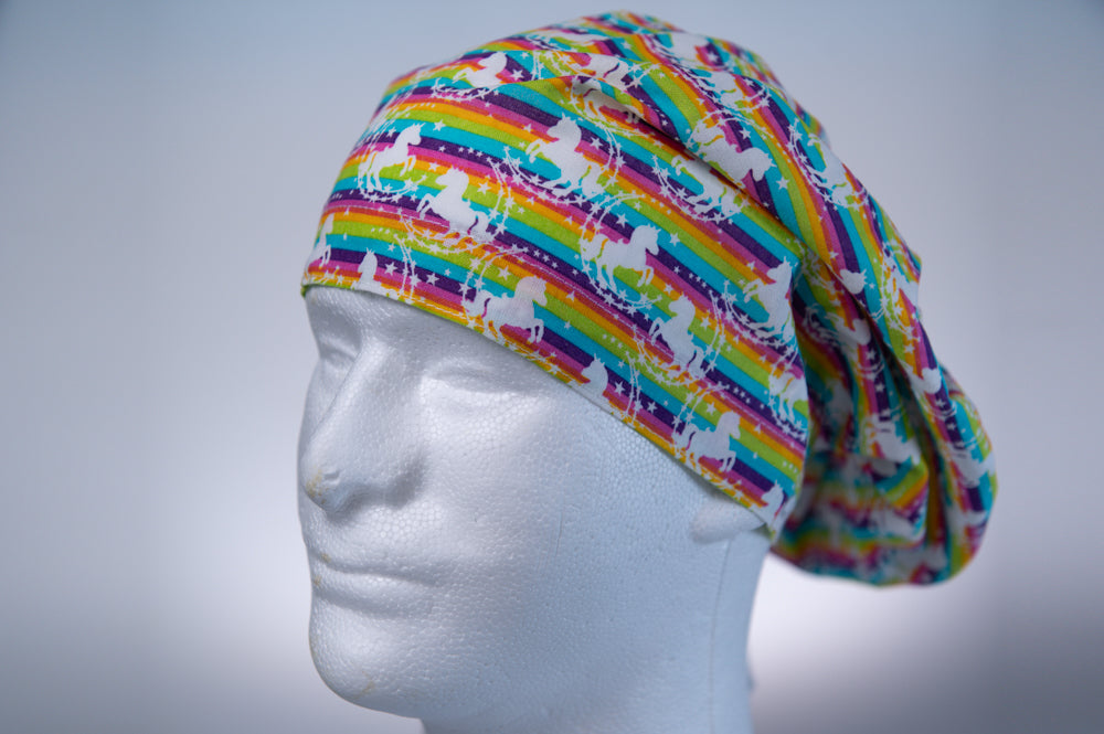 Rainbow Unicorns Hattie Style Surgical Hat