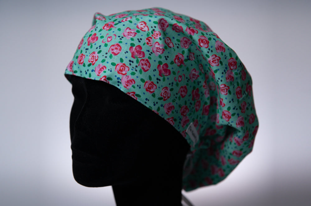 Petite Floral Hattie Style Surgical Hat