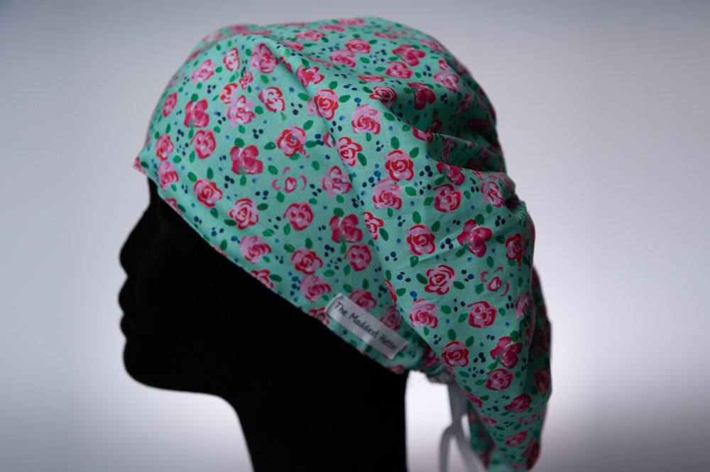 Petite Floral Hattie Style Surgical Hat