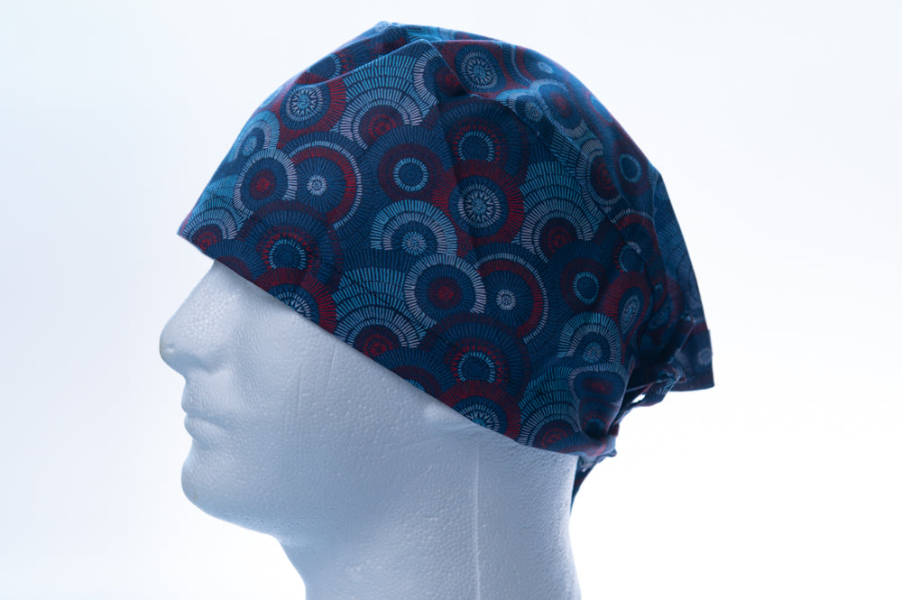 Red, White and Blue Swirls Classic Surgical Style Hat