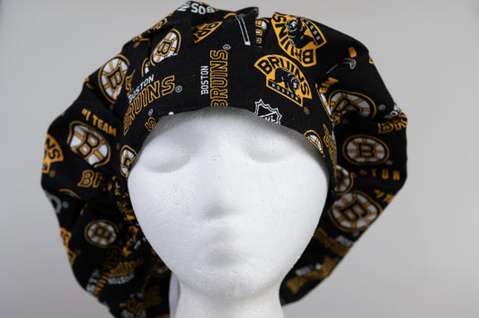 Boston Bruins Bouffant Style Surgical Hat