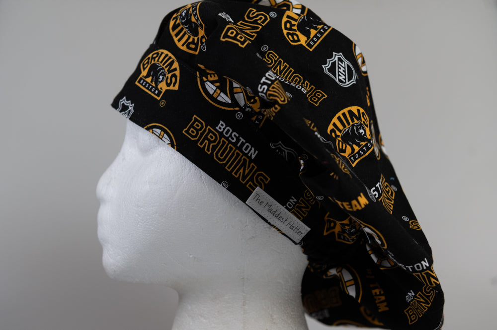 Boston Bruins Bouffant Style Surgical Hat