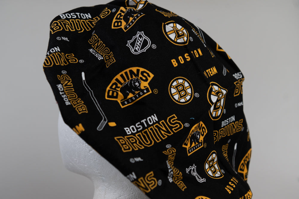 Boston Bruins Bouffant Style Surgical Hat