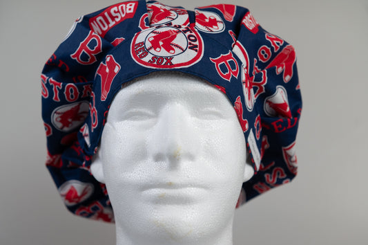 Boston Red Sox Bouffant Style Surgical Hat