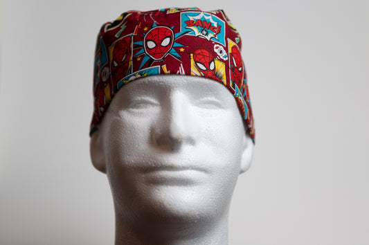 Spiderman Web Head Classic Style Surgical Hat