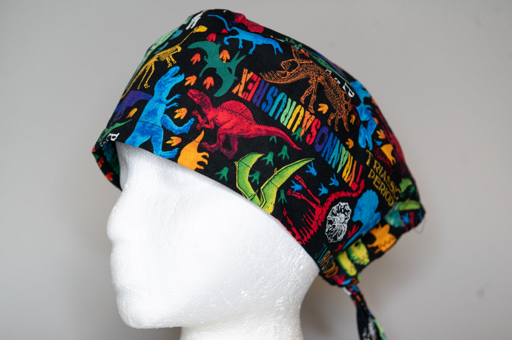 Colorful Dinosaurs Classic Style Surgical Hat