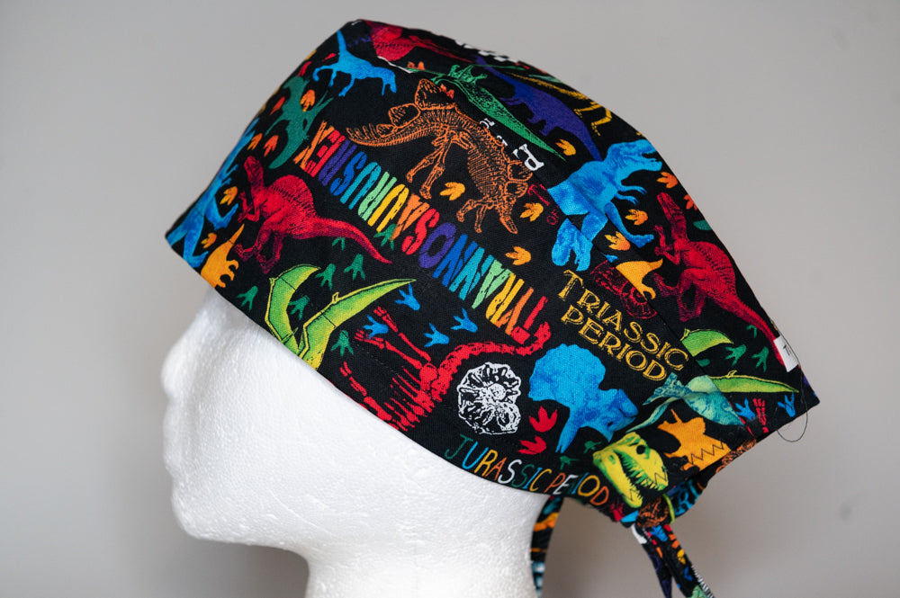 Colorful Dinosaurs Classic Style Surgical Hat