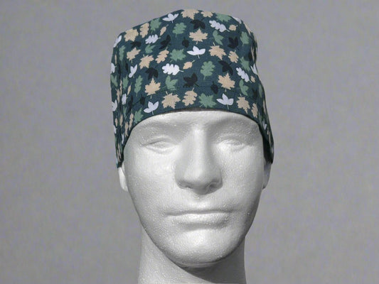 Evergreen Leaves Classic Style Surgical Hat