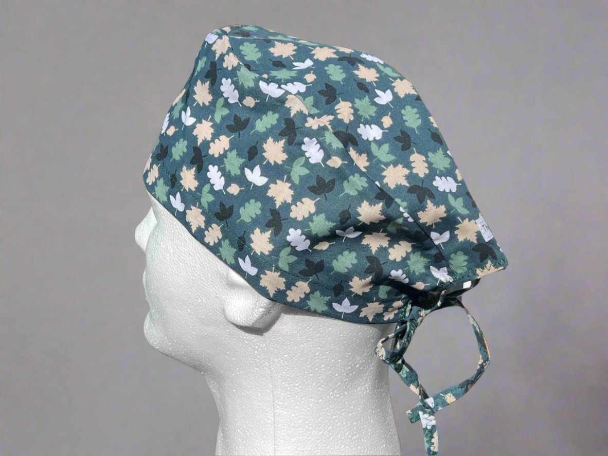 Evergreen Leaves Classic Style Surgical Hat