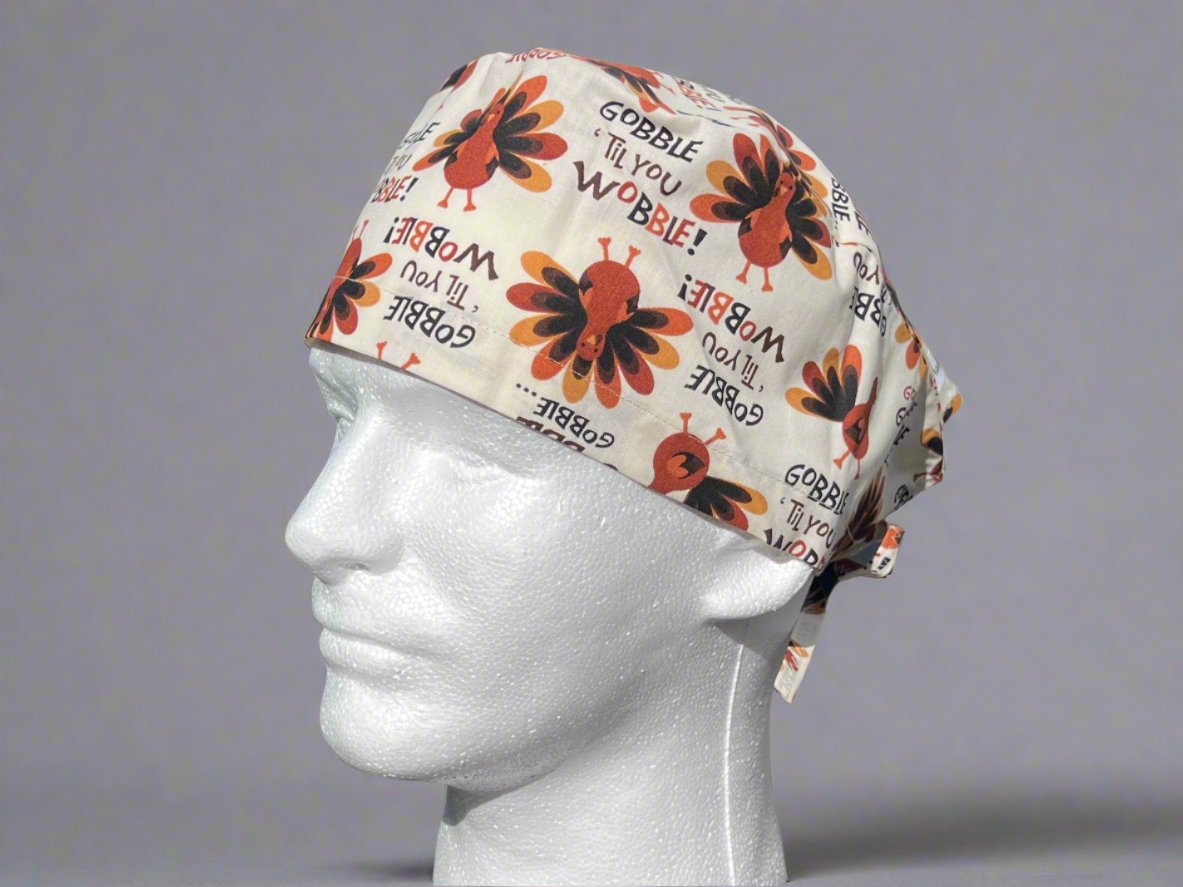 Gobble till you Wobble Classic Style Surgical Hat