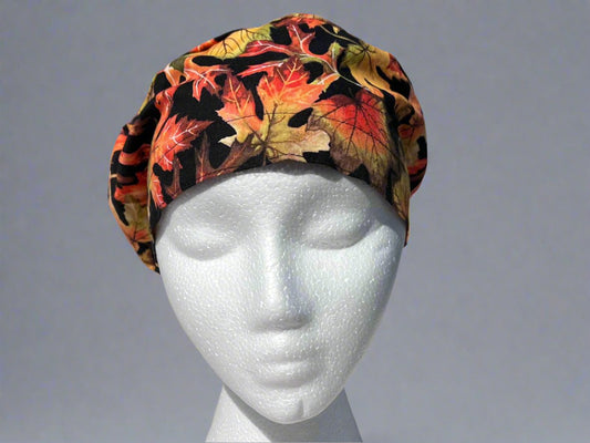 Fall Leaves Sprite Style Surgical Hat